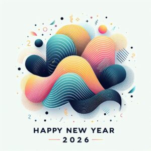 Happy new year background, new year eve's vertical poster template, 2026 Happy new year wishing image, New year party poster template