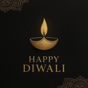 Diwali illustration with diya, Creative Diwali decorative diya illustration, Happy Diwali post design, Diwali or Dipavali festival, Colorful happy Diwali Instagram post