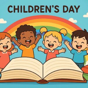 Happy children's day ,world children's day ,cartoon illustration,children's day concept background