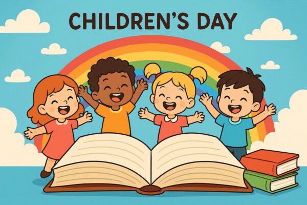 Happy children's day ,world children's day ,cartoon illustration,children's day concept background