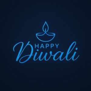 Diwali illustration with diya, Creative Diwali decorative diya illustration, Happy Diwali post design, Diwali or Dipavali festival, Colorful happy Diwali Instagram post