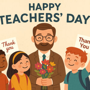 World Teacher's Day Illustration