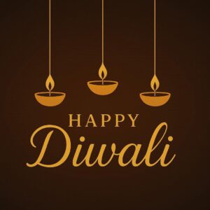 Diwali illustration with diya, Creative Diwali decorative diya illustration, Happy Diwali post design, Diwali or Dipavali festival, Colorful happy Diwali Instagram post