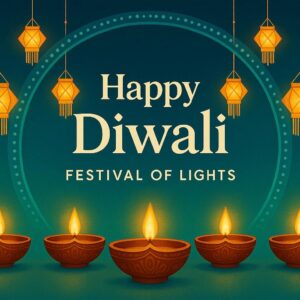 Diwali illustration with diya, Creative Diwali decorative diya illustration, Happy Diwali post design, Diwali or Dipavali festival, Colorful happy Diwali Instagram post