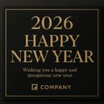Happy new year background, new year eve's vertical poster template, 2026 Happy new year wishing image, New year party poster template
