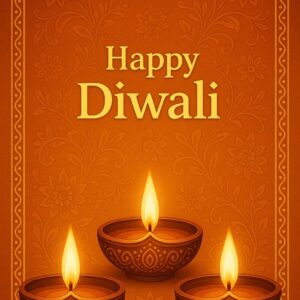 Diwali illustration with diya, Creative Diwali decorative diya illustration, Happy Diwali post design, Diwali or Dipavali festival, Colorful happy Diwali Instagram post