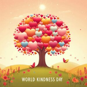Happy World Kindness Day November 13th , World Kindness Day illustration on isolated background, World Kindness Day Illustration Background