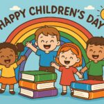 Happy children's day ,world children's day ,cartoon illustration,children's day concept background