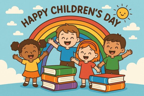 Happy children's day ,world children's day ,cartoon illustration,children's day concept background