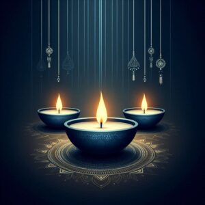 Diwali illustration with diya, Creative Diwali decorative diya illustration, Happy Diwali post design, Diwali or Dipavali festival, Colorful happy Diwali Instagram post