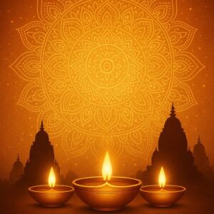 Creative Diwali background illustration, Diwali decorative diya illustration, Happy Diwali post design, Diwali or Dipavali festival, Colorful happy Diwali social media post
