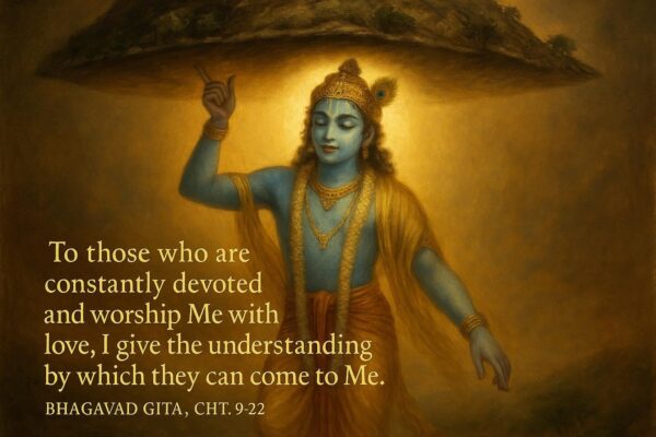 Happy govardhan puja indian festival celebration greeting background,
