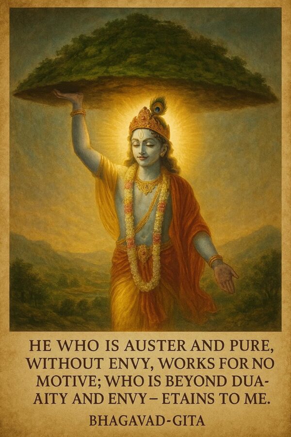 Happy govardhan puja indian festival celebration greeting background,