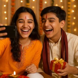 Illustration of Indian festival Bhai Dooj Greeting Card,poster,Template Design,Happy Bhai Dooj festival, Bhaiya Tika celebration creative poster design. Brother and sister bond