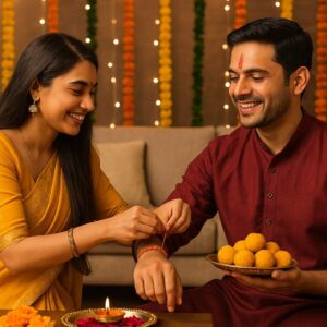 Illustration of Indian festival Bhai Dooj Greeting Card,poster,Template Design,Happy Bhai Dooj festival, Bhaiya Tika celebration creative poster design. Brother and sister bond
