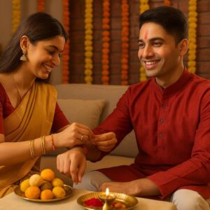 Illustration of Indian festival Bhai Dooj Greeting Card,poster,Template Design,Happy Bhai Dooj festival, Bhaiya Tika celebration creative poster design. Brother and sister bond
