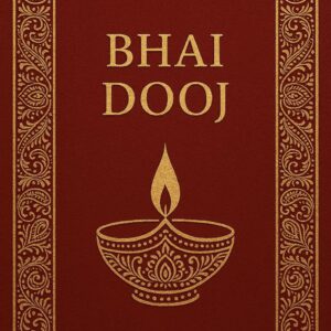 Illustration of Indian festival Bhai Dooj Greeting Card,poster,Template Design,Happy Bhai Dooj festival, Bhaiya Tika celebration creative poster design. Brother and sister bond