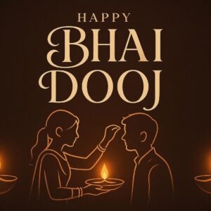 Illustration of Indian festival Bhai Dooj Greeting Card,poster,Template Design,Happy Bhai Dooj festival, Bhaiya Tika celebration creative poster design. Brother and sister bond