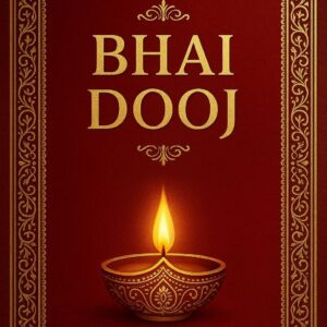 Illustration of Indian festival Bhai Dooj Greeting Card,poster,Template Design,Happy Bhai Dooj festival, Bhaiya Tika celebration creative poster design. Brother and sister bond