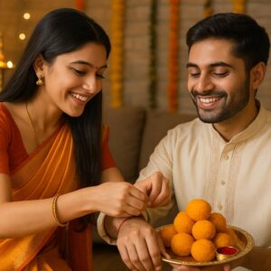Illustration of Indian festival Bhai Dooj Greeting Card,poster,Template Design,Happy Bhai Dooj festival, Bhaiya Tika celebration creative poster design. Brother and sister bond