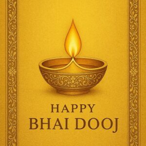 Illustration of Indian festival Bhai Dooj Greeting Card,poster,Template Design,Happy Bhai Dooj festival, Bhaiya Tika celebration creative poster design. Brother and sister bond
