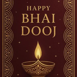 Illustration of Indian festival Bhai Dooj Greeting Card,poster,Template Design,Happy Bhai Dooj festival, Bhaiya Tika celebration creative poster design. Brother and sister bond