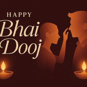 Illustration of Indian festival Bhai Dooj Greeting Card,poster,Template Design,Happy Bhai Dooj festival, Bhaiya Tika celebration creative poster design. Brother and sister bond