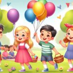 Happy children's day ,world children's day ,cartoon illustration,children's day concept background