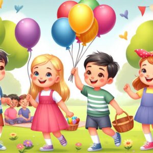 Happy children's day ,world children's day ,cartoon illustration,children's day concept background