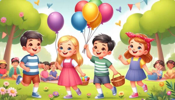 Happy children's day ,world children's day ,cartoon illustration,children's day concept background