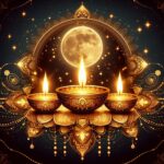 Creative Diwali background illustration, Diwali decorative diya illustration, Happy Diwali post design, Diwali or Dipavali festival, Colorful happy Diwali social media post