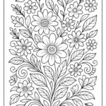 Floral Coloring Pages For Adults