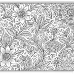 Floral Coloring Pages For Adults