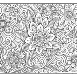 Floral Coloring Pages For Adults