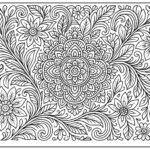 Floral Coloring Pages For Adults