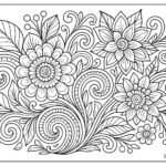 Floral Coloring Pages For Adults