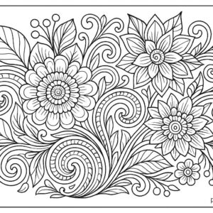 Floral Coloring Pages For Adults