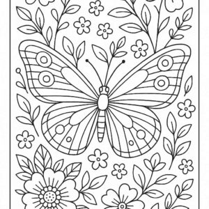 Floral Coloring Pages For Adults