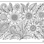 Floral Coloring Pages For Adults