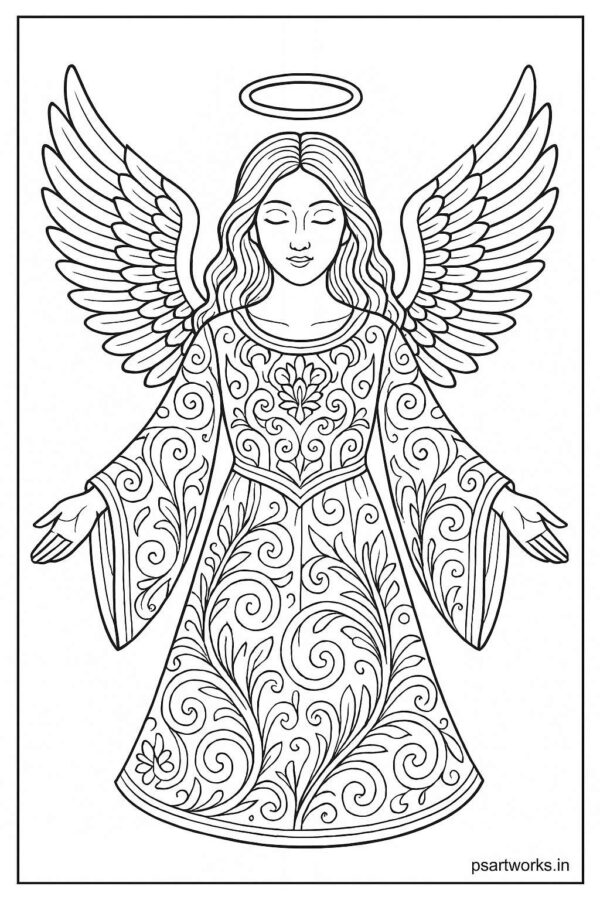 Angel coloring pages