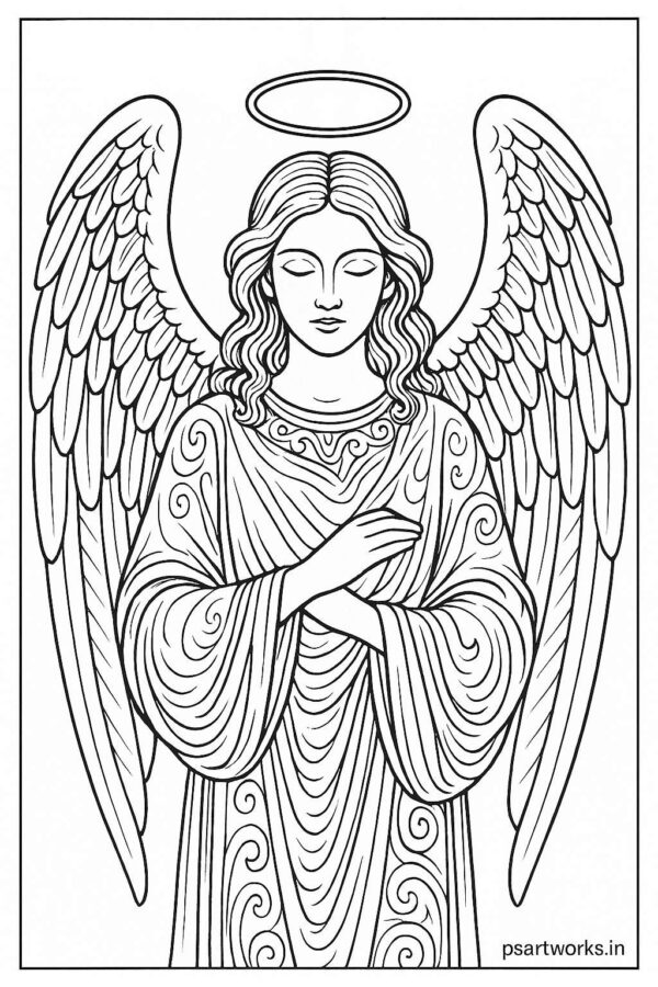 Angel coloring pages