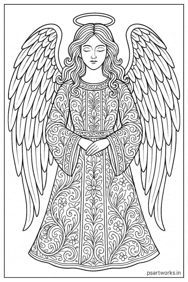 Angel coloring pages