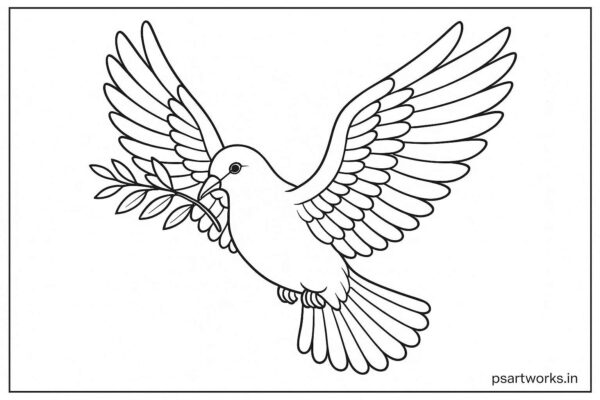 Dove Bird coloring pages