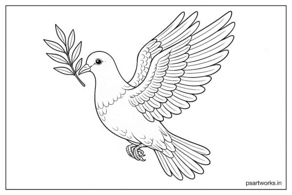 Dove Bird coloring pages