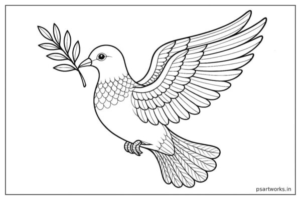 Dove Bird coloring pages