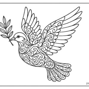 Dove Bird coloring pages