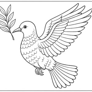 Dove Bird coloring pages
