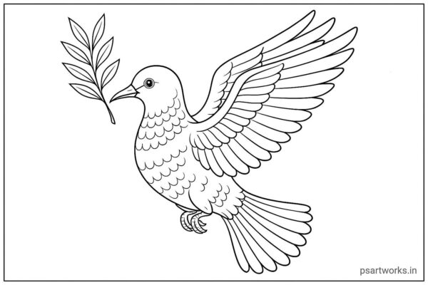 Dove Bird coloring pages