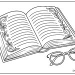 Book coloring pages