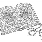 Book coloring pages